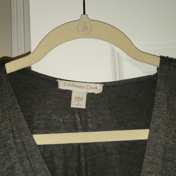 Coldwater Creek black and gray dress size Large - Picture 2 of 2